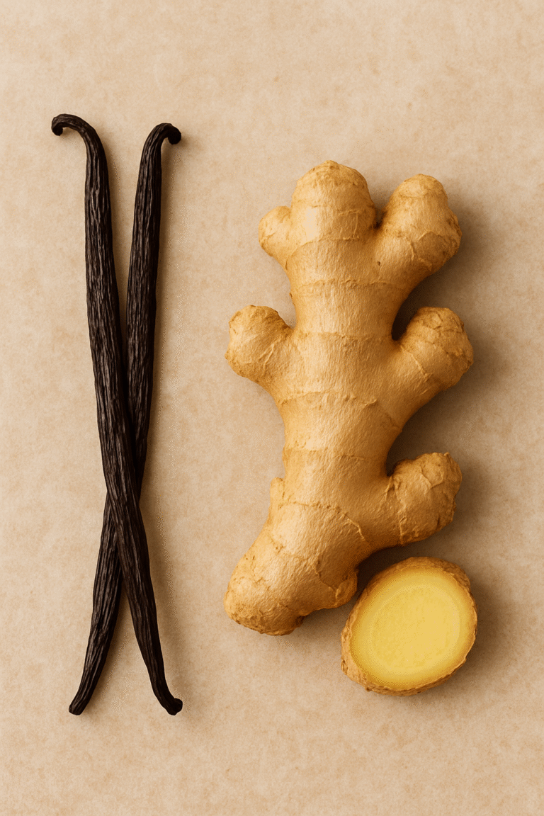 The comfort of vanilla & ginger